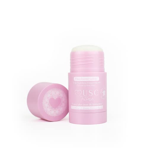 MUSC INTIME - Déodorant anti transpirant musc blanc - 90% d'ingrédients naturels - sans sel d'aluminium ni perturbateur 