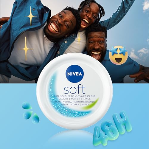 NIVEA Crème de Soin Multi-Usage Hydratante pour le Corps – Hydratation Intense avec Huile de Jojoba et Vitamine E (1 x 1